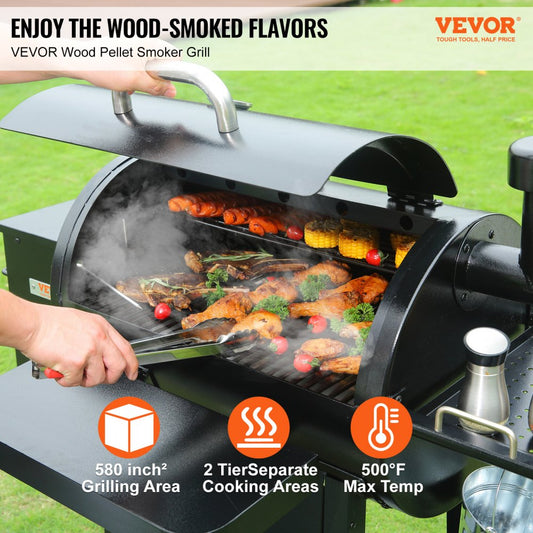 07900002 - 580 sq in Heavy-Duty Charcoal Grill for Outdoor Cooking