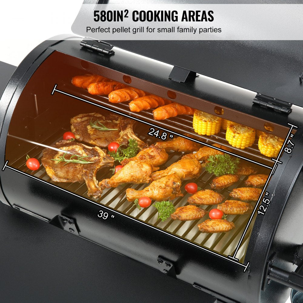 07900002 - 580 sq in Heavy-Duty Charcoal Grill for Outdoor Cooking
