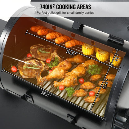 07900003 - Portable Heavy-Duty Charcoal Grill with Temperature Control for Outdoor Cooking