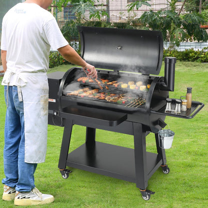 07900004 - 840 in² Heavy-Duty Portable Charcoal Grill with Cart