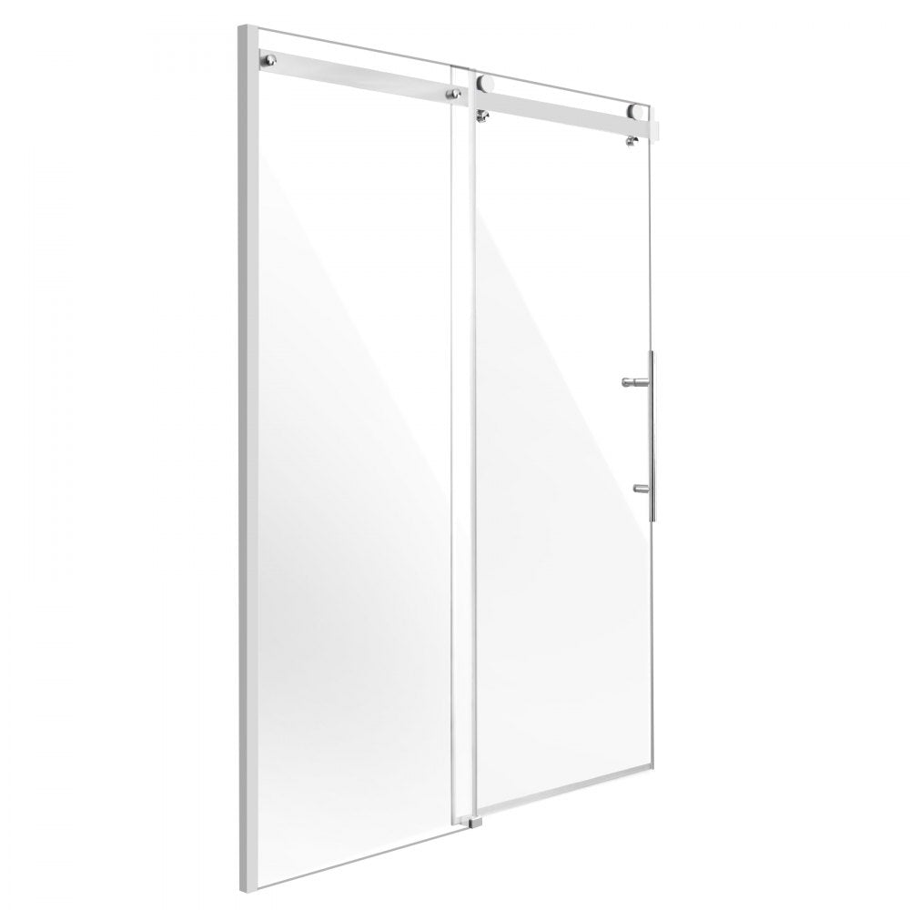 CNH-PF-S721A CH - 58-59" Frameless Shower Door with 5/16" Thick Glass