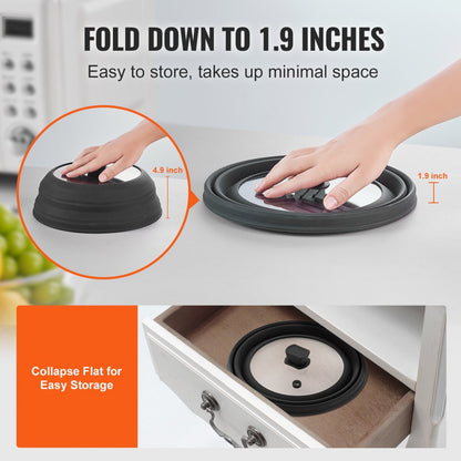 JLP AGS-27 - 10.8" Microwave Splatter Lid & Silicone Mat Set