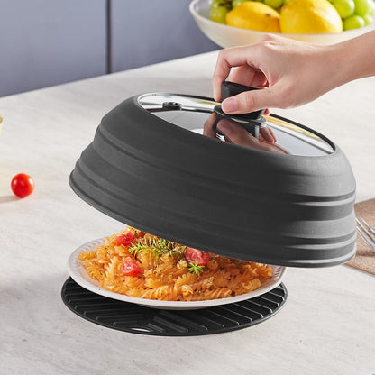 JLP AGS-27 - 10.8" Microwave Splatter Lid & Silicone Mat Set