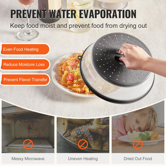 A126 - 2PCS 10.4" Microwave Splatter Covers with Steam Vents