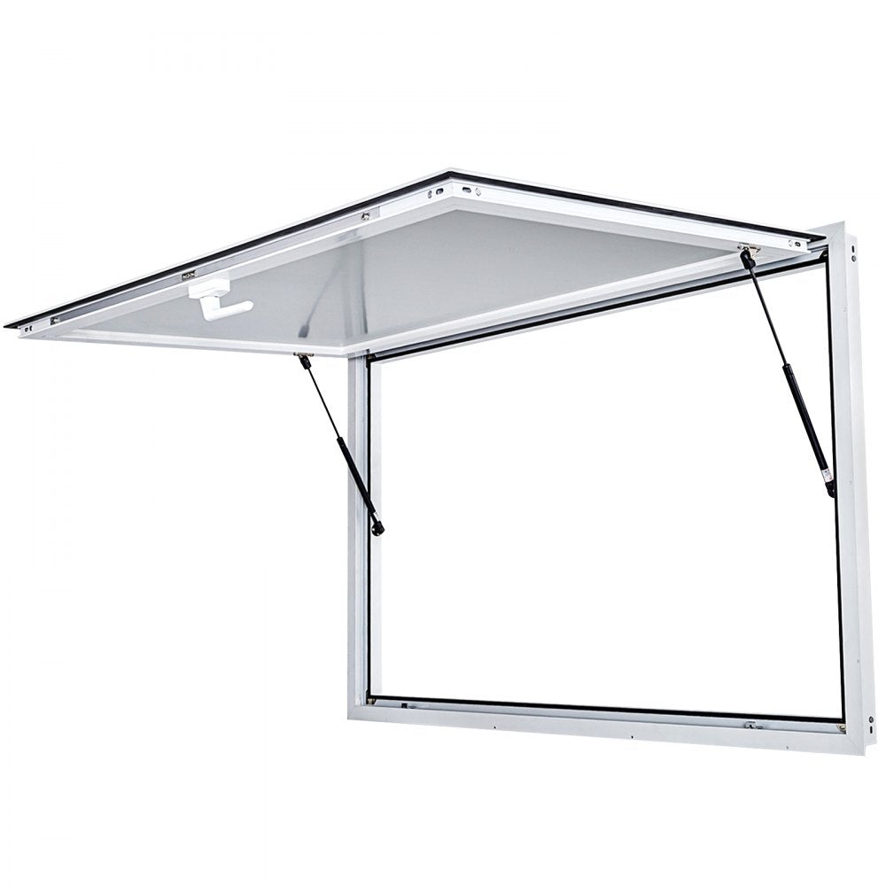 010308155361 - 36 x 36 Inch Aluminum Concession Window with Lock and Pneumatic Rods