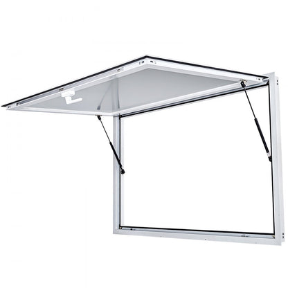 010308155361 - 36 x 36 Inch Aluminum Concession Window with Lock and Pneumatic Rods