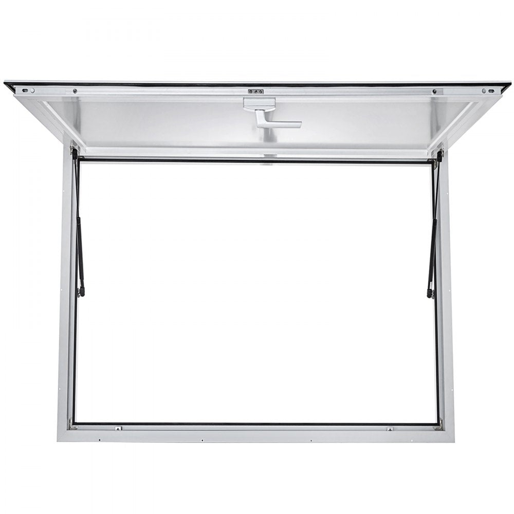 010308155361 - 36 x 36 Inch Aluminum Concession Window with Lock and Pneumatic Rods