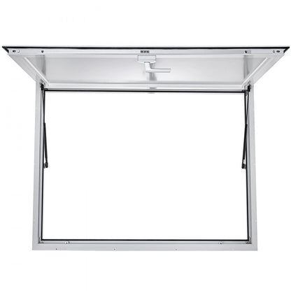 010308155361 - 36 x 36 Inch Aluminum Concession Window with Lock and Pneumatic Rods