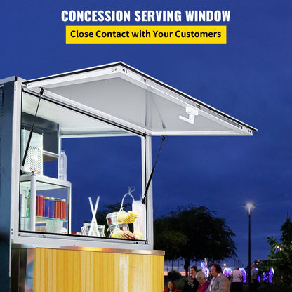 010742838913 - Durable Aluminum Concession Window with 53x33 Inch Dimensions