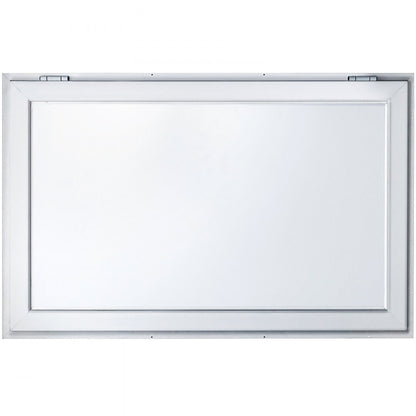 010384209555 - Durable 64" x 40" Aluminum Concession Window for Food Stands