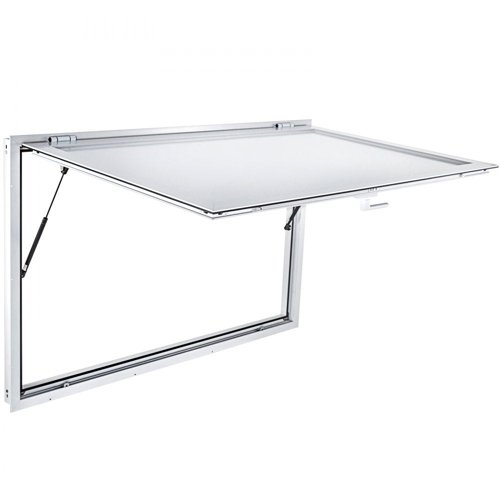 010384209555 - Durable 64" x 40" Aluminum Concession Window for Food Stands