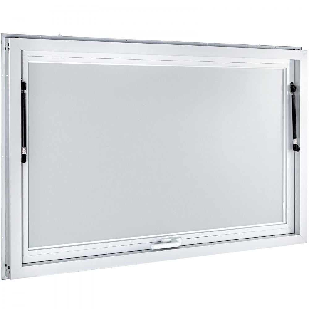 010384209555 - Durable 64" x 40" Aluminum Concession Window for Food Stands