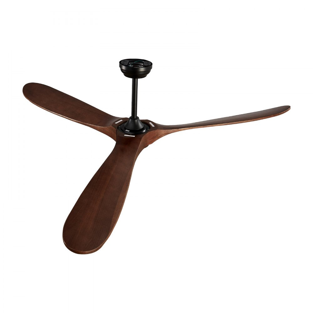 FR25048NL-72"DB - 72" Stylish Wood Blade Ceiling Fan with Remote Control