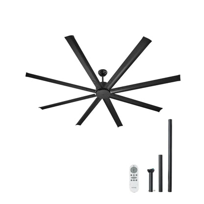 FR25049NL-84"MBK - 84" Quiet Ceiling Fan with Reversible DC Motor