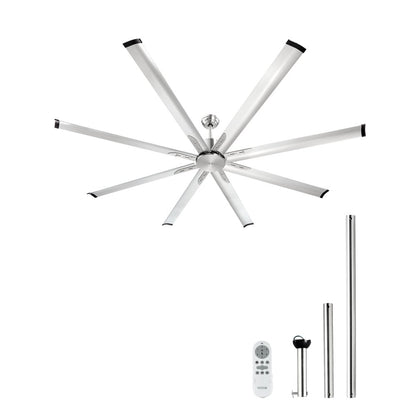 FR25049NL-84"BN - 84" Aluminum Ceiling Fan with 8 Blades & Remote Control