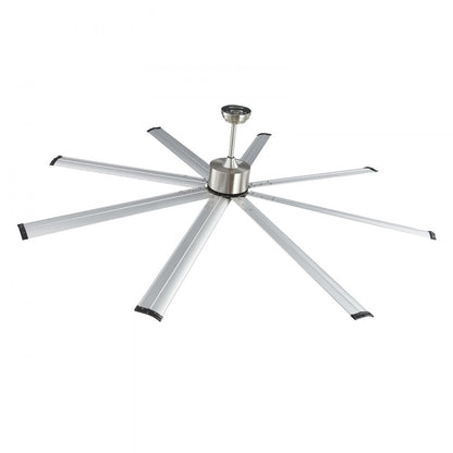 FR25049NL-84"BN - 84" Aluminum Ceiling Fan with 8 Blades & Remote Control