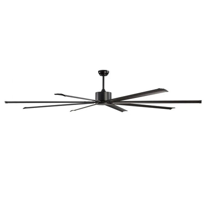 FR25049NL-96"MBK - 96" Aluminum Ceiling Fan with Remote & Reversible Motor