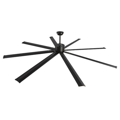 FR25049NL-96"MBK - 96" Aluminum Ceiling Fan with Remote & Reversible Motor