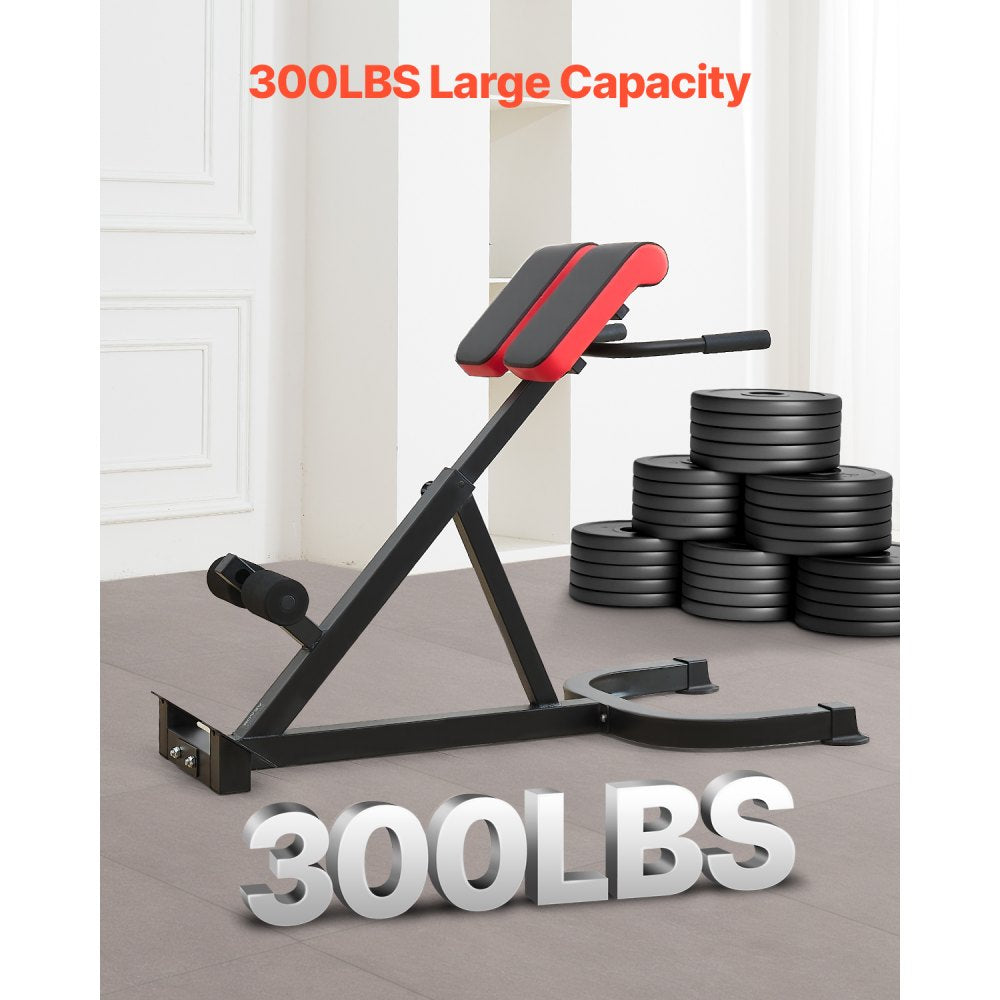 SJ1015 - Durable Roman Chair for Body Strength Training, 300lbs Capacity