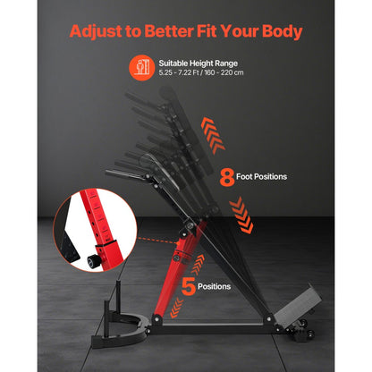 5030 - Adjustable Carbon Steel Hyperextension Bench for Full-Body Workouts