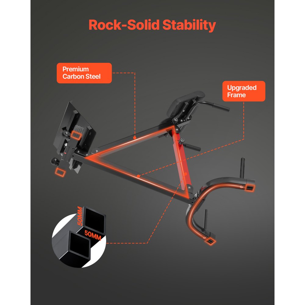 5030 - Adjustable Carbon Steel Hyperextension Bench for Full-Body Workouts