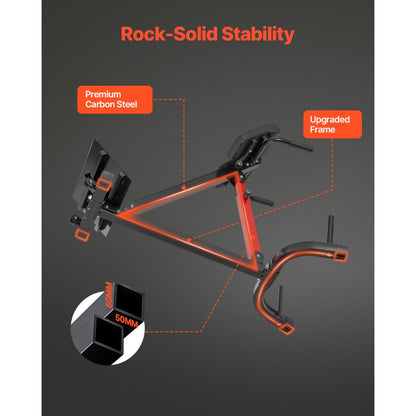 5030 - Adjustable Carbon Steel Hyperextension Bench for Full-Body Workouts