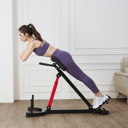 5030 - Adjustable Carbon Steel Hyperextension Bench for Full-Body Workouts