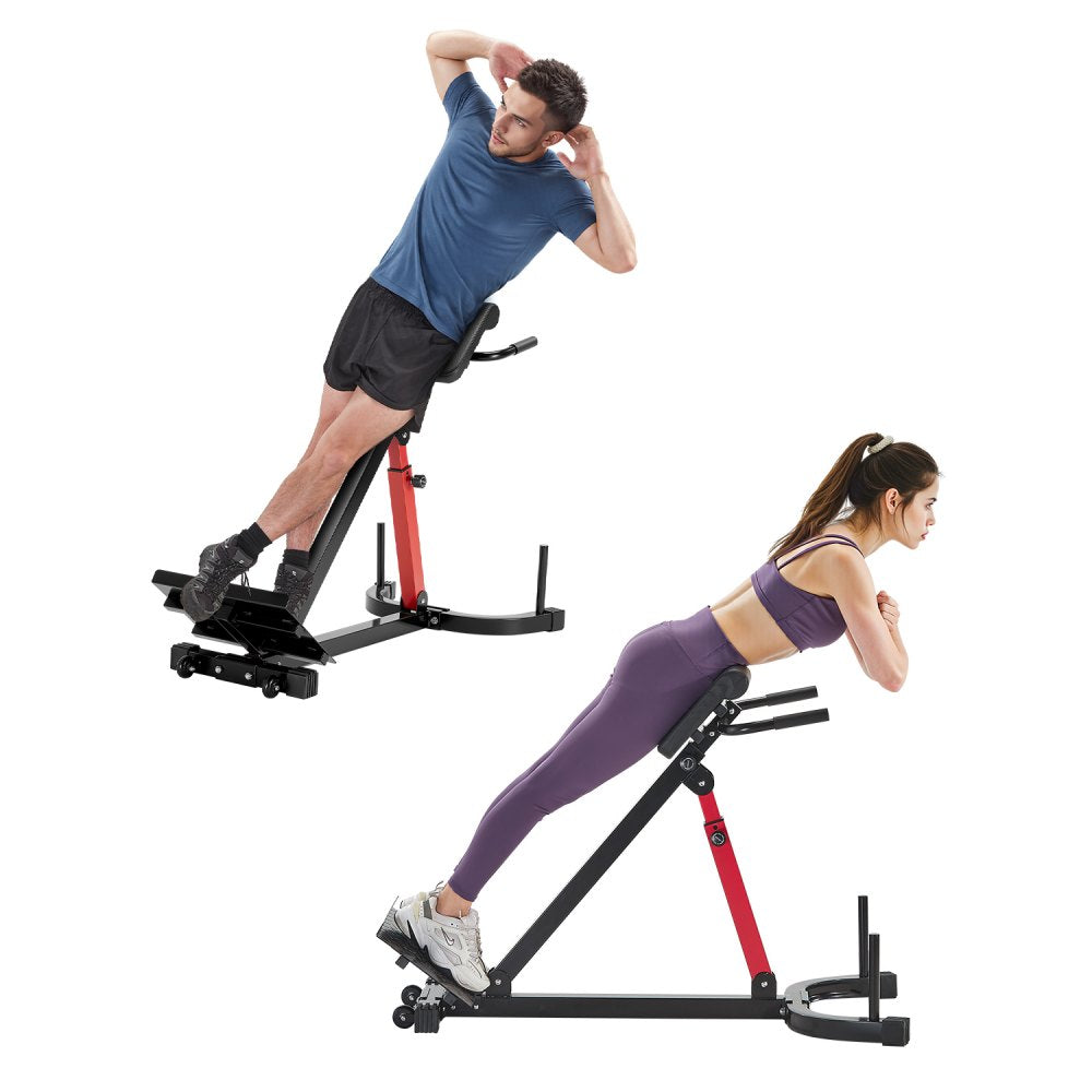 5030 - Adjustable Carbon Steel Hyperextension Bench for Full-Body Workouts
