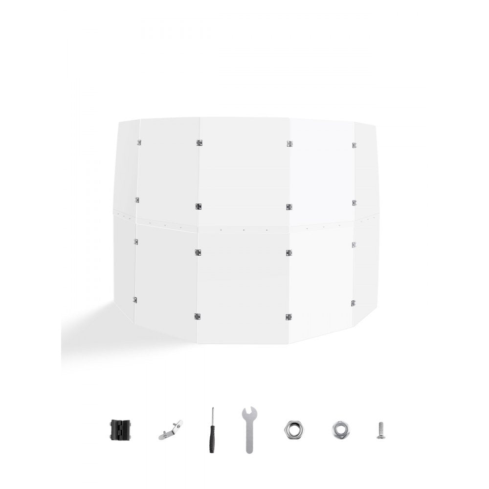 OK-24017 - 5 ft Tall Acrylic Drum Shield with 5 Panels