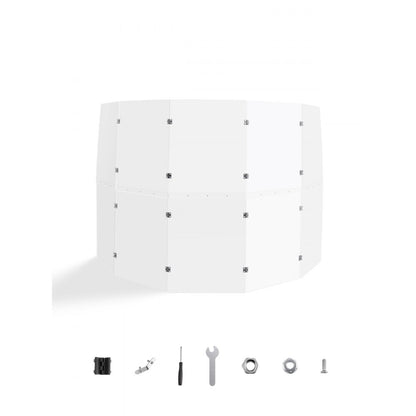 OK-24017 - 5 ft Tall Acrylic Drum Shield with 5 Panels