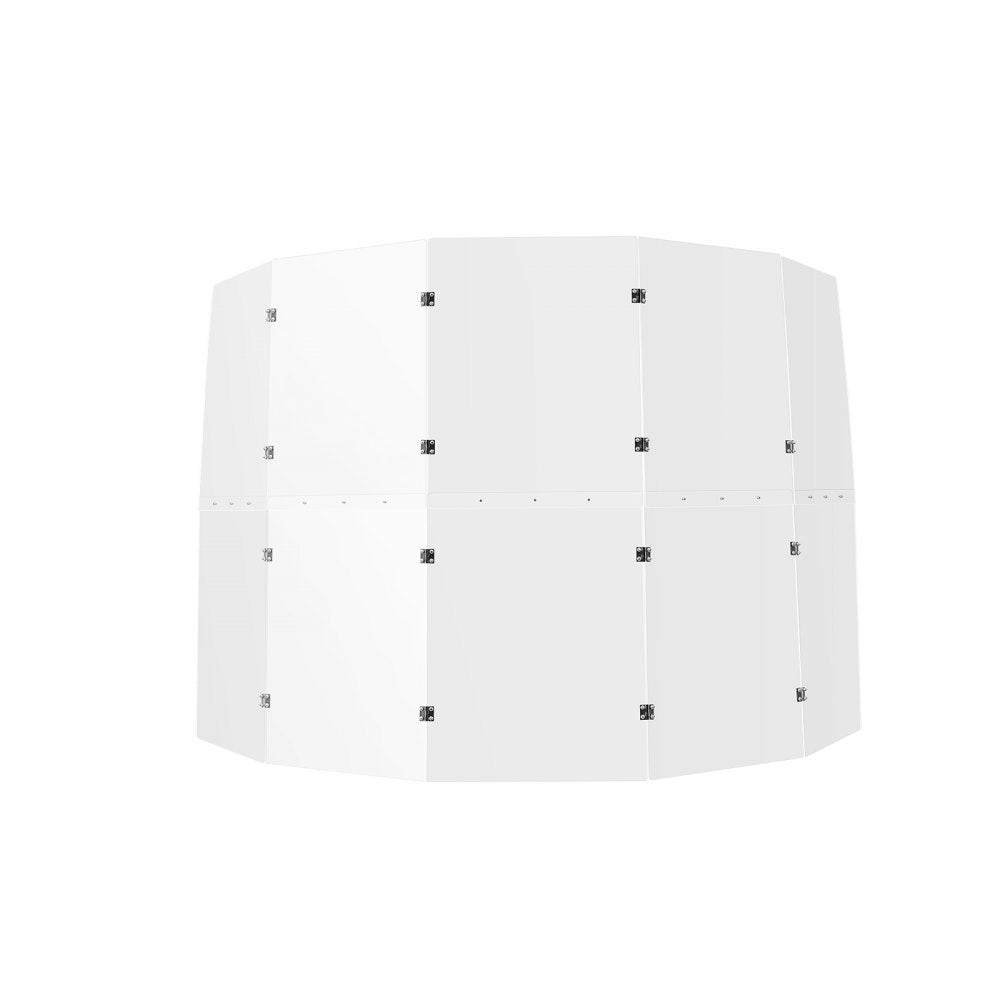 OK-24017 - 5 ft Tall Acrylic Drum Shield with 5 Panels