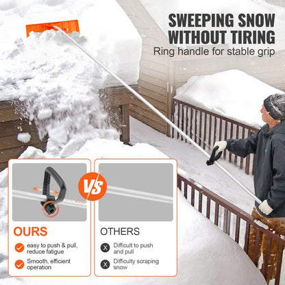CY-SF02 - 25" Durable Snow Roof Rake with 21ft Adjustable Handle