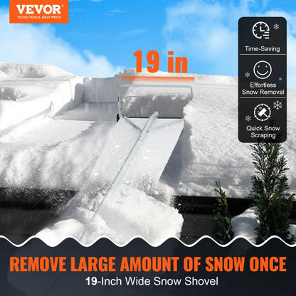 CY-SF18 - 30ft Lightweight Aluminium Snow Roof Rake with 19-inch Scraper