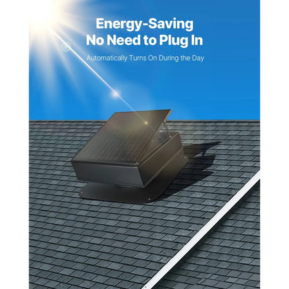 JBSF-320E - Energy-Efficient 35W Solar Roof Attic Exhaust Fan, 3000 CFM