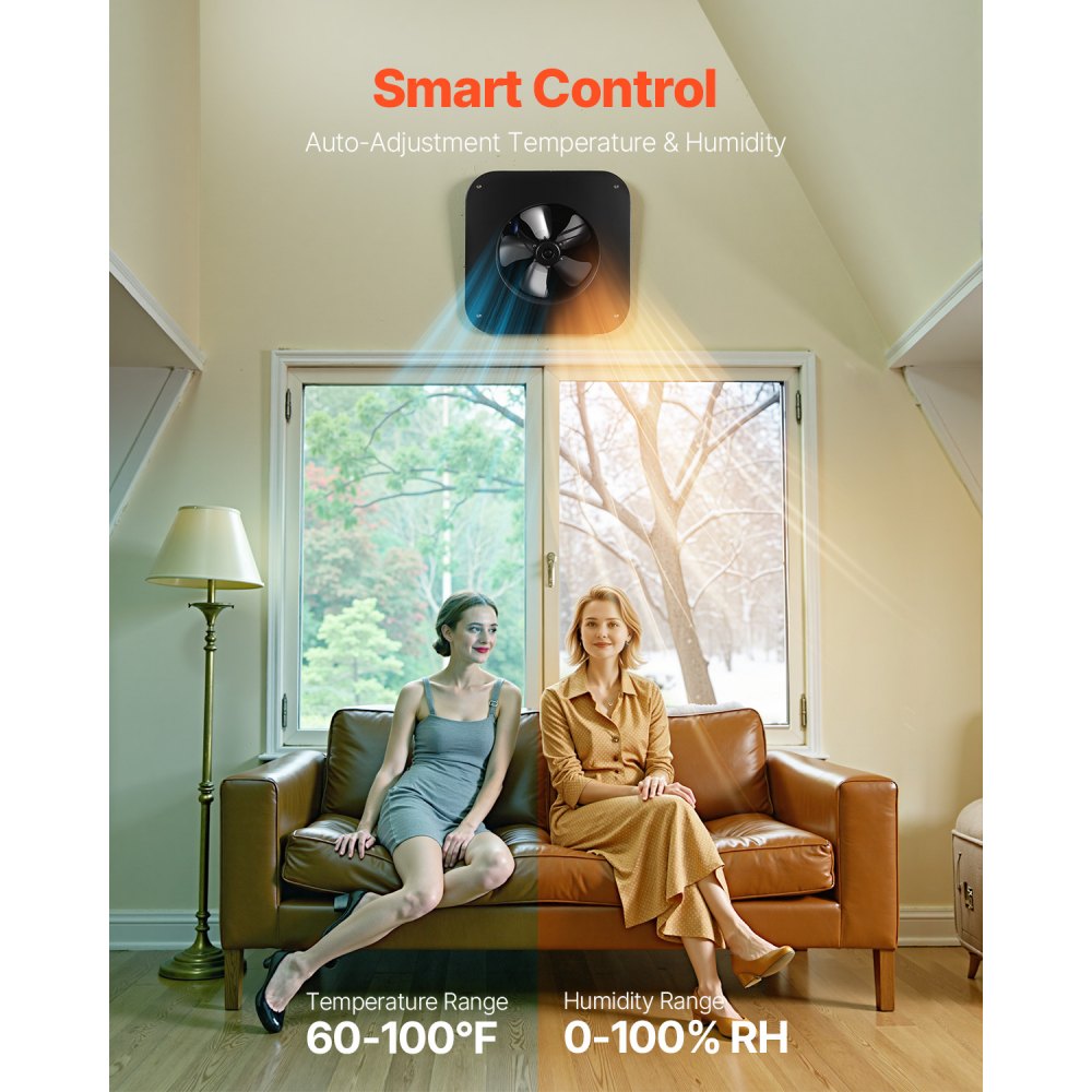 JBSF-350F - Durable Solar Attic Fan with Remote & Adjustable Panel