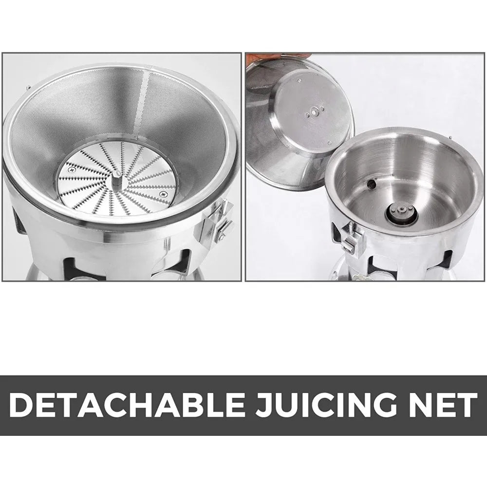 010865980735 - Heavy-Duty Juice Extractor with Dual Outlets for Smooth Juice