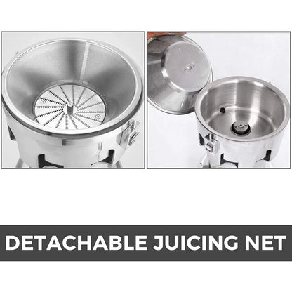 010865980735 - Heavy-Duty Juice Extractor with Dual Outlets for Smooth Juice