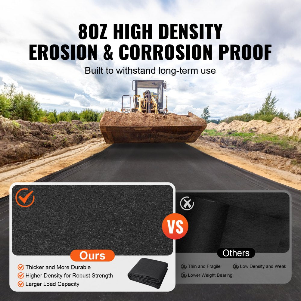 3.0*30.5-271 - Heavy-Duty 8OZ VEVOR Geotextile Fabric for Erosion Control & Weed Prevention