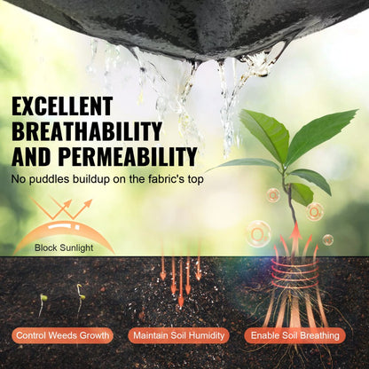 1.2*30.5-271 - Heavy-Duty 4x100FT Geotextile Fabric for Weed Control