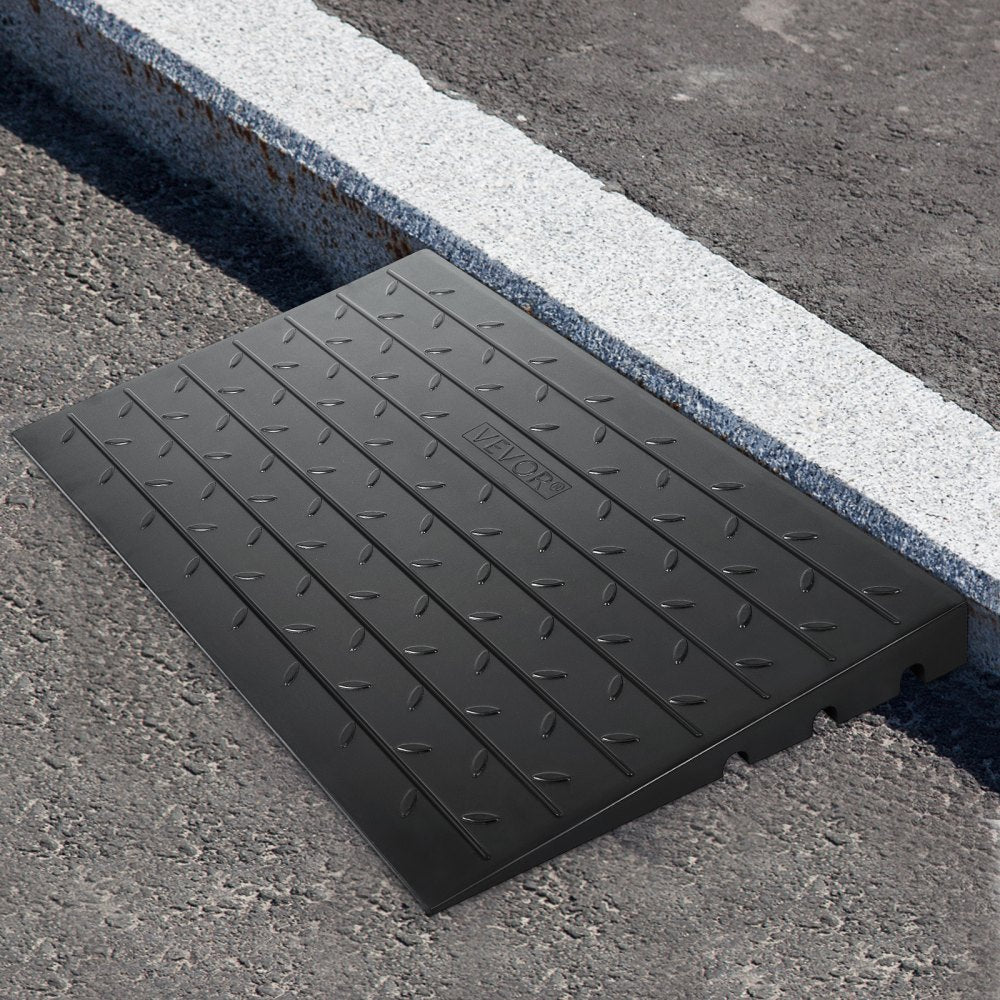 WFSLYPD-4YC XJPD DGXC - 4" Rubber Threshold Ramp for Wheelchairs, 2200 lbs Capacity