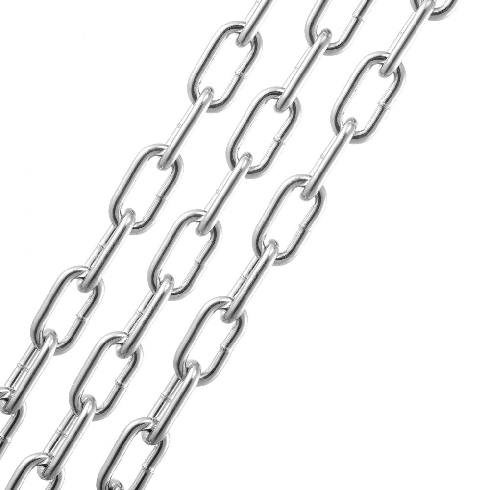 5mmX3M - Heavy-Duty Zinc Plated Chain for Lifting & Securing Tasks