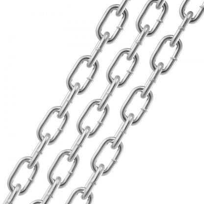 8x1.8M Heavy-Duty Zinc-Plated Coil Chain for Secure Lifting and Towing