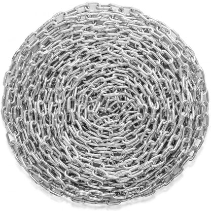 8mmX28M - Durable VEVOR Zinc-Plated Coil Chain for Heavy-Duty Tasks