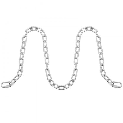 8mmX28M - Durable VEVOR Zinc-Plated Coil Chain for Heavy-Duty Tasks