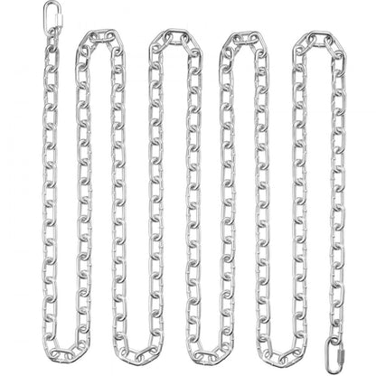8mmX28M - Durable VEVOR Zinc-Plated Coil Chain for Heavy-Duty Tasks