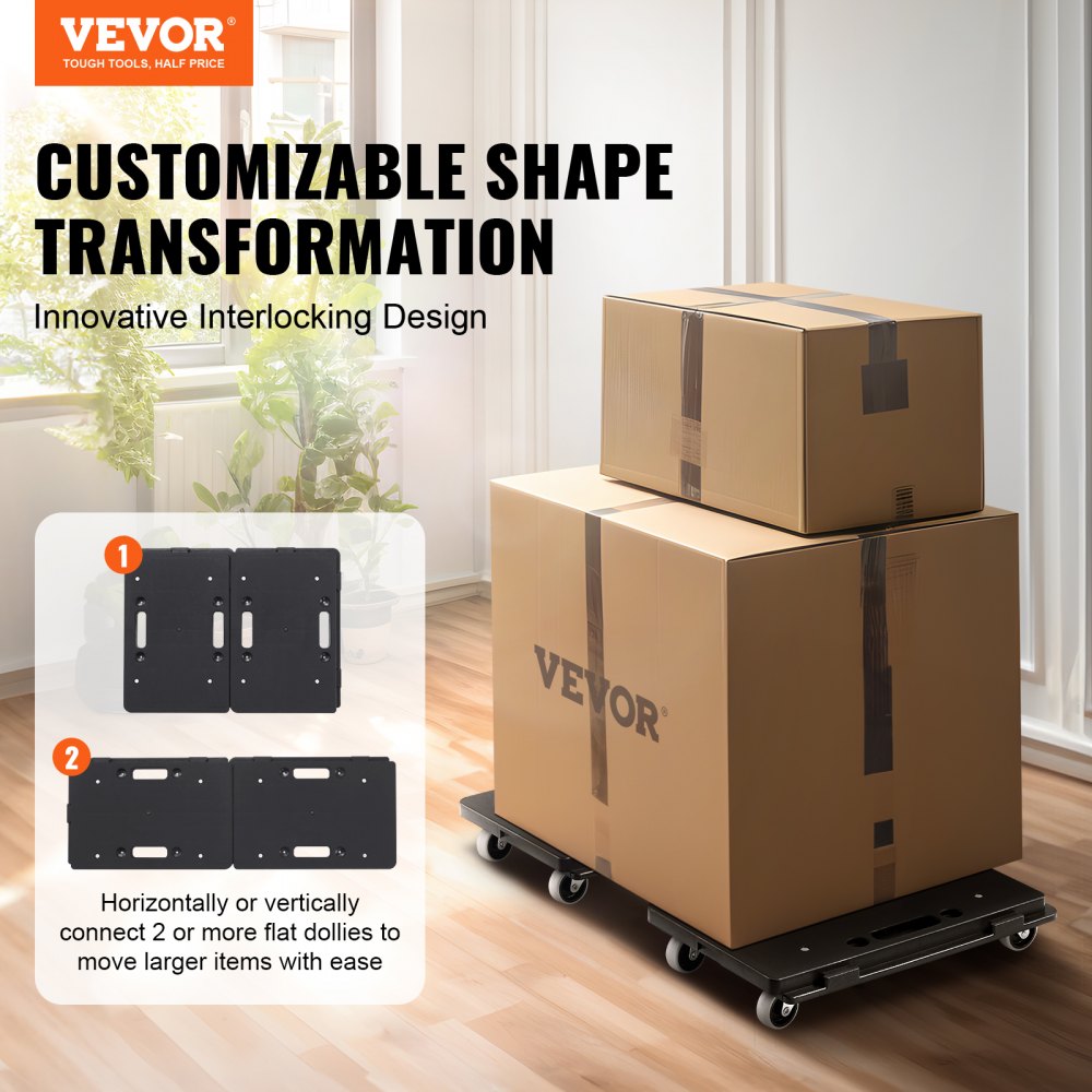 WGS-50 - Heavy Duty Furniture Dolly Set with 500 lbs Capacity and Wheels