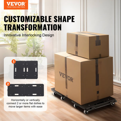 WGS-50 - Heavy Duty Furniture Dolly Set with 500 lbs Capacity and Wheels
