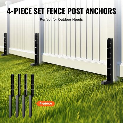 WGF-2-34-4 - Heavy-Duty Steel Post Anchor Kit for 34in Timber Support