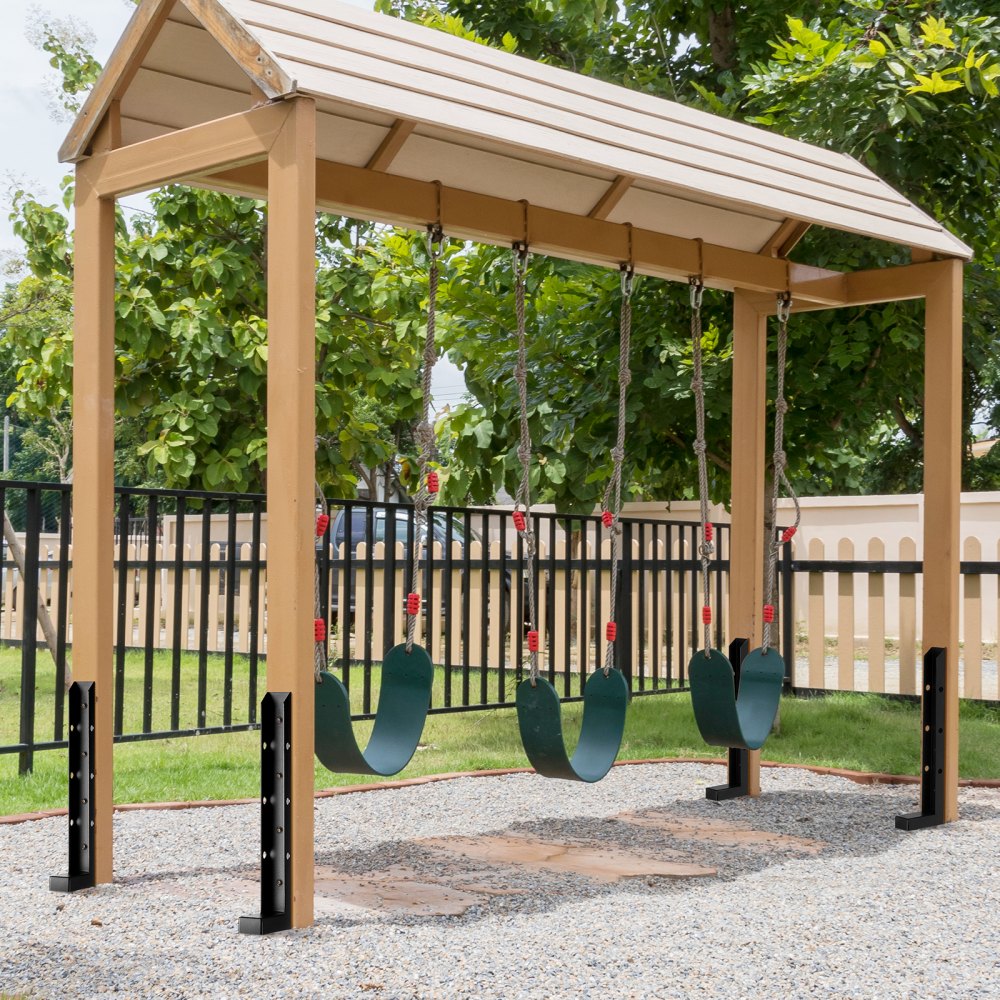 WGF-2-34-4 - Heavy-Duty Steel Post Anchor Kit for 34in Timber Support