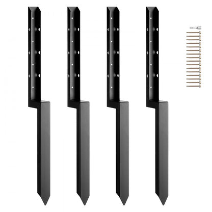 WGF-2-34-4 - Heavy-Duty Steel Post Anchor Kit for 34in Timber Support